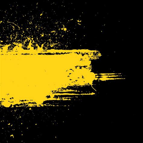 Yellow Black Grunge Background 
