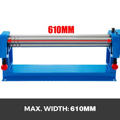 Rb 610 Manual Slip Roller 570mm Bending Round 12mm Steel Plate Rolling