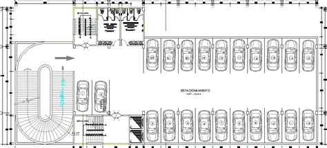 Parking Lot Detailing Of Corporate Building Dwg File Cadbull