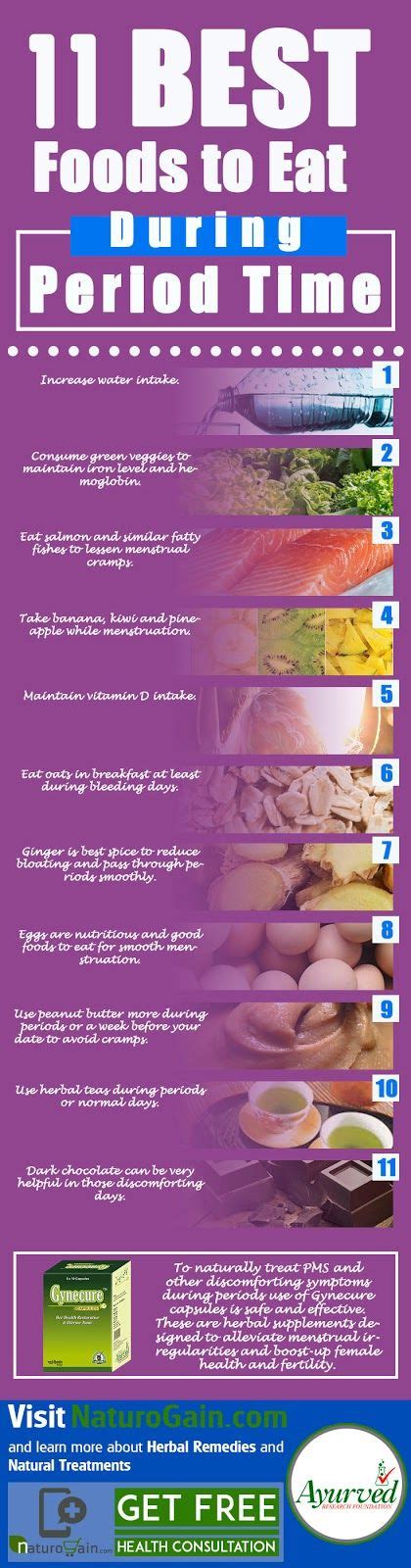 11 best foods to eat during period time infographic good foods to eat foods to eat herbal