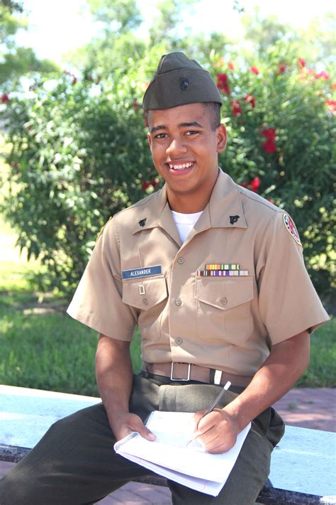 Military School Cadet With Book Marine Military Academy Blog