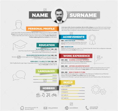 Infographic Resume 27 Free Sample Example Format Download