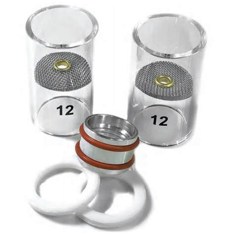 EDGE WP17 WP26 Clear TIG Cup 12 Kit Gas Diffuser Clear TIG Cup