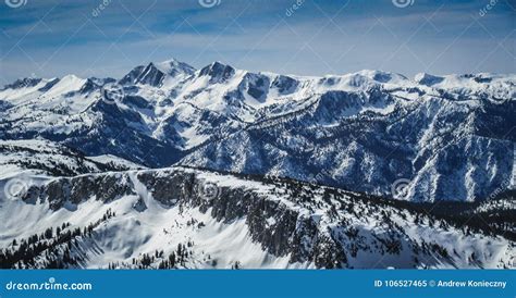 Mammoth Mountain Panorama Stock Image Image Of Hike 106527465
