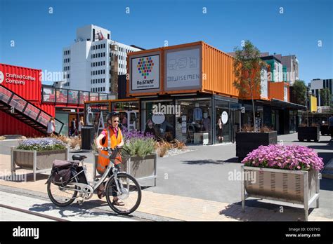 Shopping Mall Made From Shipping Containers In Central Christchurch