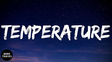 Sean Paul Temperature Lyrics Youtube