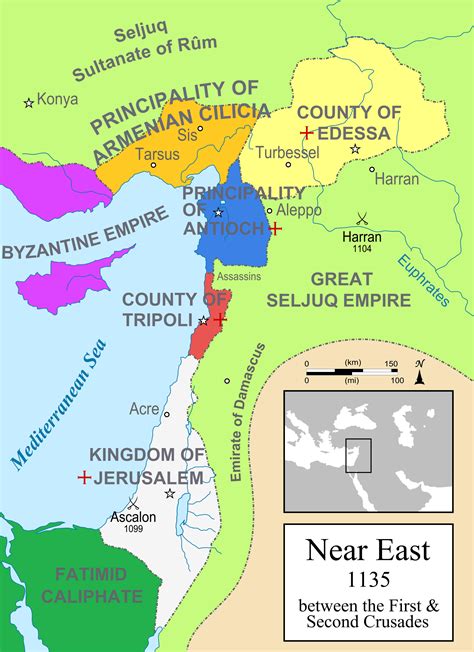 The Crusader States Between The First And Second Crusades1135