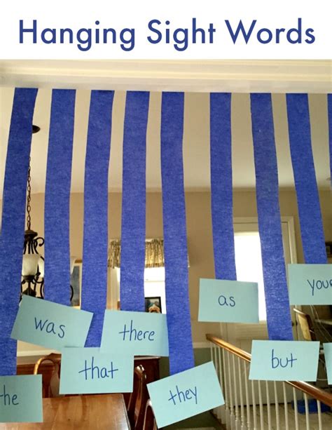 Sight Words Game Hanging Sight Words