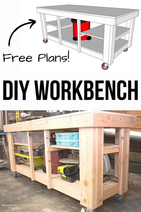 How To Build A Simple Diy Workbench With 2x4 Lumber 40 Off