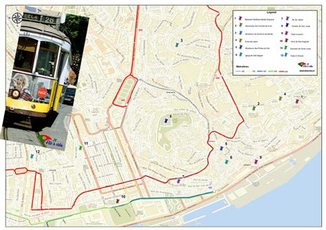 Estrella Tram 28 Lisbon Route Map