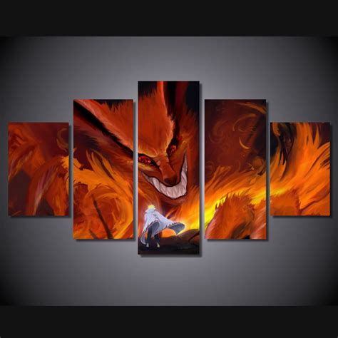 2021 New Anime Naruto Paintings On Canvas Modular Printed Pictures For