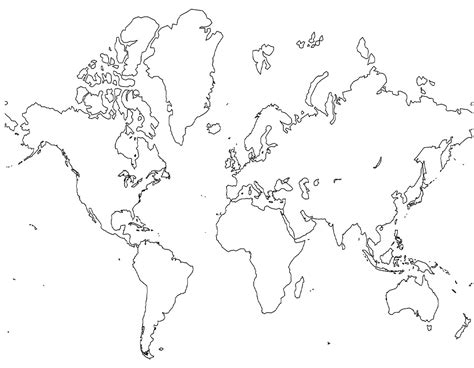 Desenhos De Mapa Mundi Para Colorir Pintar E Imprimir Colorironlinecom