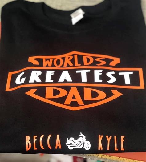 Personalized Harley Fathers Day Shirt Etsy