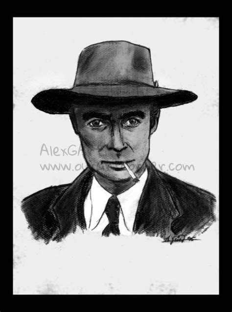 Drawing J Robert Oppenheimer By Mutantenfisch Ourartcorner