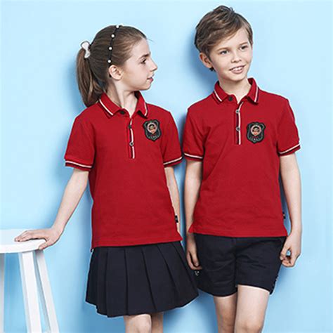 Red Primary School Uniforms Kids School Uniform Design China School