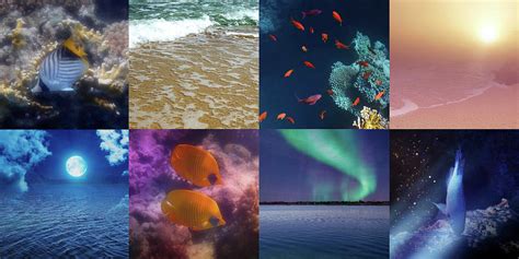 Sealife And Seashore Collage Horizontal 1 Photograph By Johanna