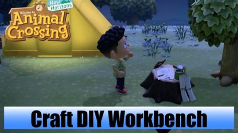 Animal Crossing New Horizons How To Craft Simple Diy Workbench Youtube