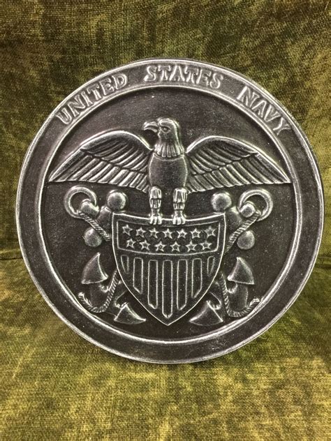 Concrete US Navy plaque $15 | Navy plaque, Plaque, Concrete