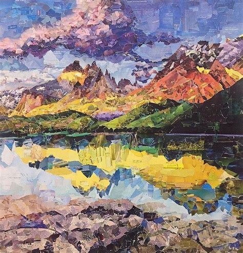 Nataliya Scheib | Landscape art quilts, Collage landscape, Skyscape art