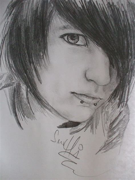 Emo Boys Sketches Emo Boy By ~sushi182 On Deviantart Sketch Painting