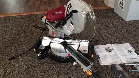 Chicago Electric 12 Double Bevel Sliding Compound Miter Saw YouTube