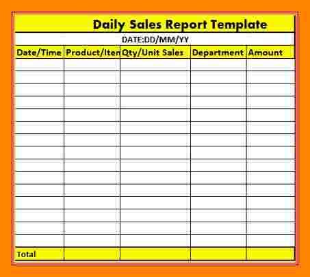 Daily Sales Report Template Excel Free Epvkv Best Of Daily Report