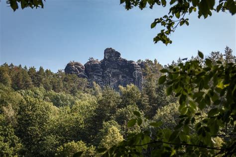 Rock Formation In The Elbe Sandstone Mountains In Saxon Switzerland