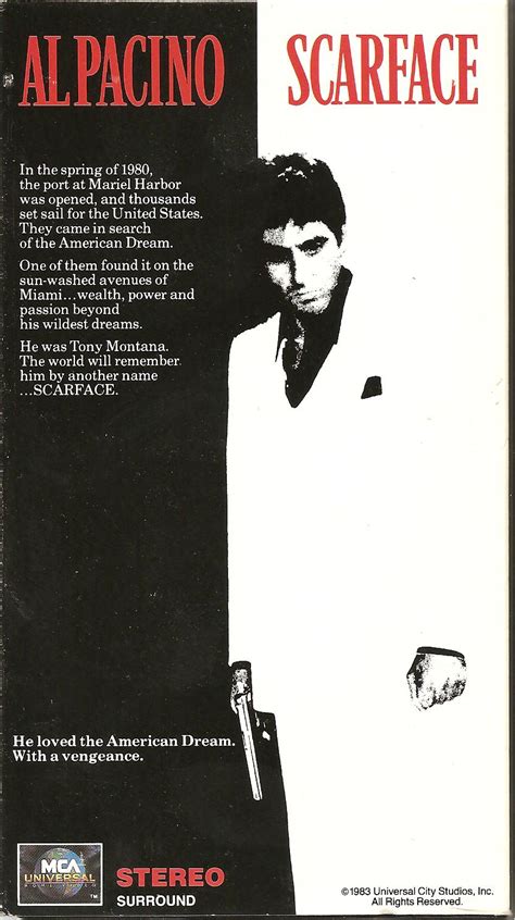 Schuster At The Movies Scarface 1983