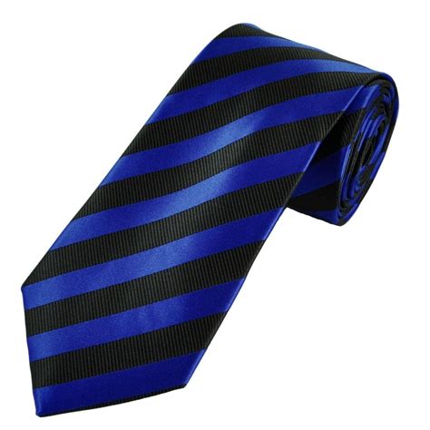Navy And Royal Blue Striped Mens Tie From Ties Planet Uk