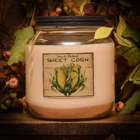 Caramel Sweet Corn Jar Candle 64 Oz Herbal Star Candles