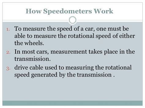 Important Measuring Devices In Automobiles Ppt Download
