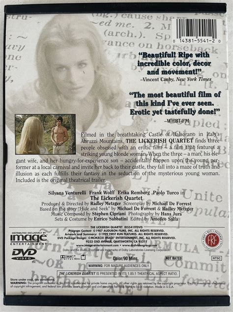 The Lickerish Quartet DVD Hard To Find Erotic Film Very Good EBay
