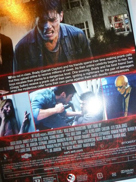 Dont Hang Up Dvd 2017 Horror Movie Prank Calls Gregg Sulkin Garrett