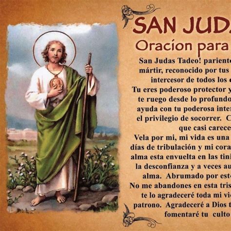 Arriba 103 Foto Oracion A San Judas Tadeo Para Una Urgente Necesidad