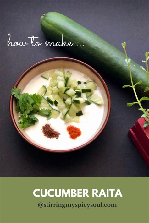 Cucumber Raita Stirringmyspicysoul