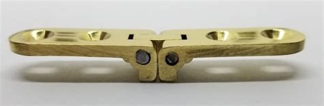 Solid Brass Flip Top Table Hinge 180 degree FLUSH small  