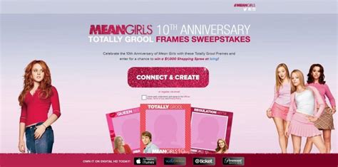 Mean Girls 10th Anniversary Totally Grool Frames Sweepstakes