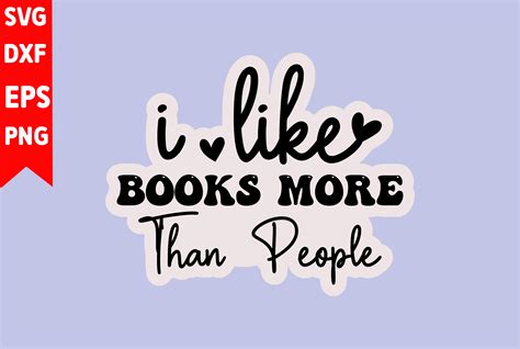 I Like Books More Than People Graphic By Biplab Studio · Creative Fabrica