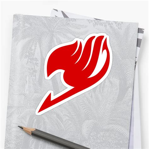 Fairy Tail Symbol Sticker By Elizaldesigns Redbubble
