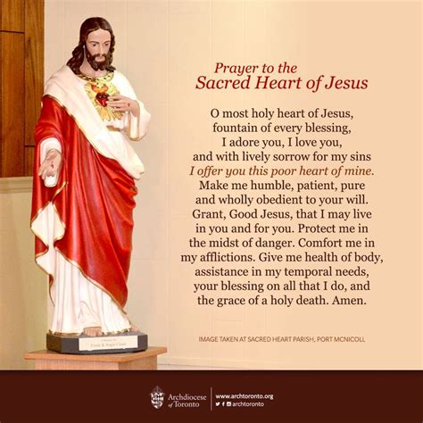 Prayer To The Sacred Heart Of Jesus Solemnity Sacredheart Catholic