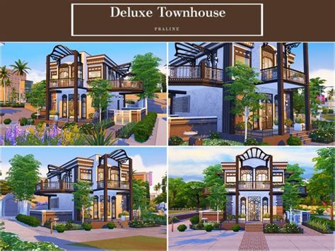 Deluxe Townhouse By Pralinesims At Tsr Sims 4 Updates Vrogue