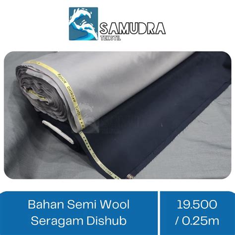 Jual Bahan Kain Semi Wool Seragam DISHUB Lanificio Shopee Indonesia