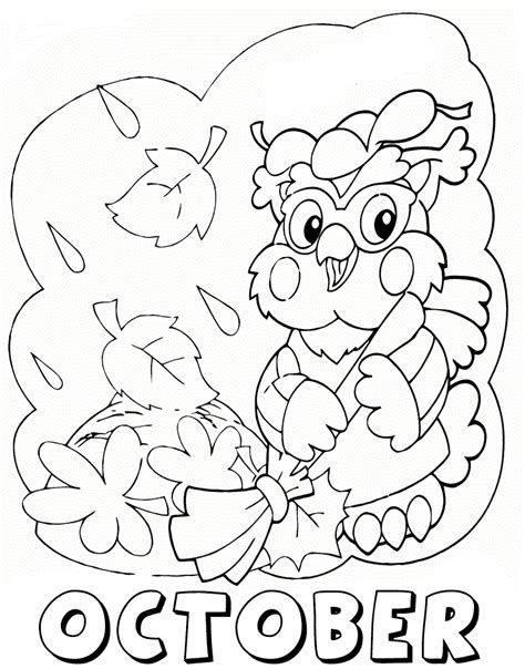 October Coloring Pages Best Coloring Pages For Kids