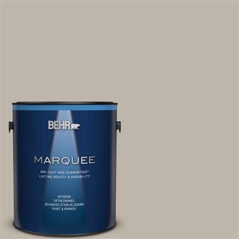 Behr Marquee Interior Satin Enamel Paint And Primer In Grey Mist Hdc Ct