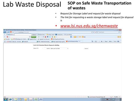 PPT Briefing For The Waste Disposal SOP The Procedures PowerPoint