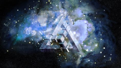 Wallpaper Abstract Galaxy Triangle Nebula Atmosphere Universe