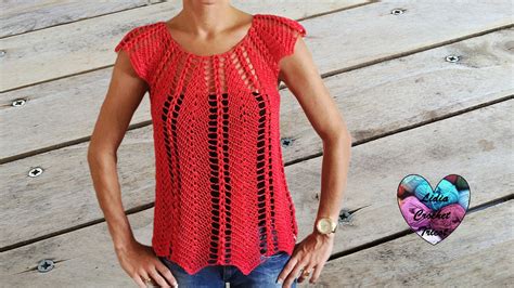 blouse ajourée tutoriel au crochet gratuit présenté par lidia crochet tricot