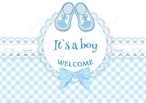 Share the joy with customizable baby shower invitations. Baby Shower Arrival Card "It's a Boy" | Free Printable Papercraft Templates