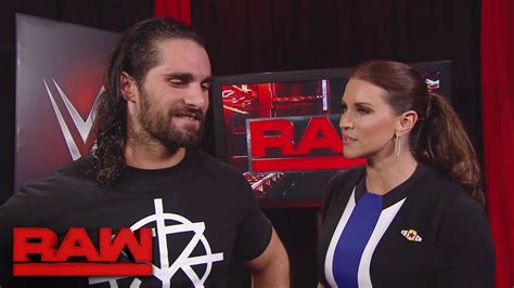Seth Rollins Gets Brutally Honest With Stephanie Mcmahon Raw Sept 19