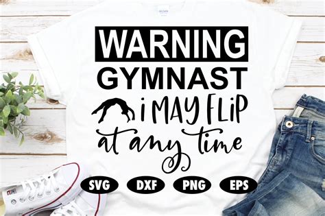 Warning gymnast I may flip at any time svg Gymnast svg | Etsy